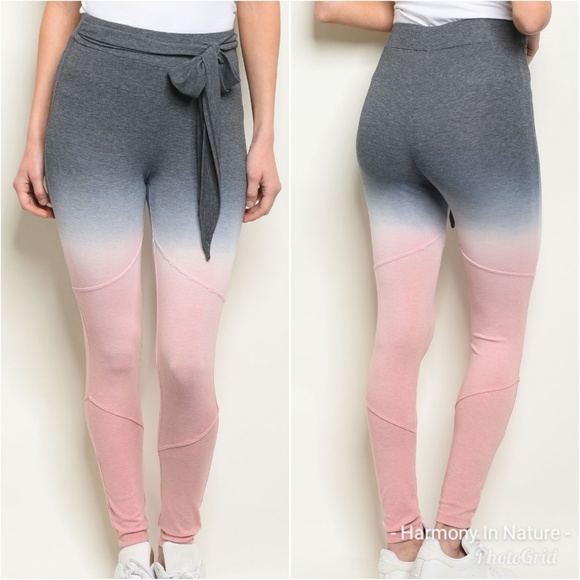 Pants - Gray to Pink Ombre Pants